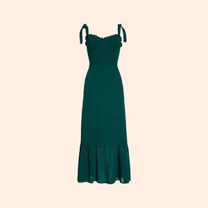 Reformation Nikita Dress (Emerald)